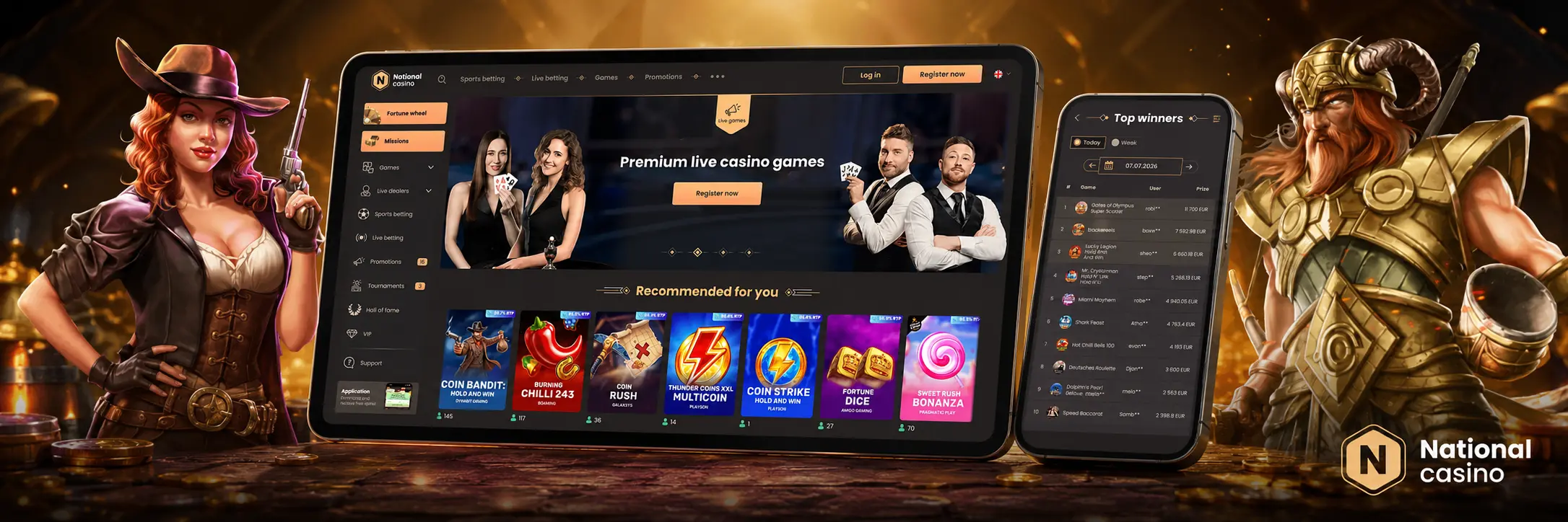 Ako začať hrať sloty v National Casino